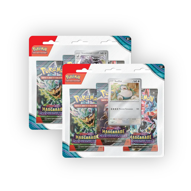 Pokémon - Écarlate et Violet - Tripack - EV06 - Mascarade Crépusculaire (FR)