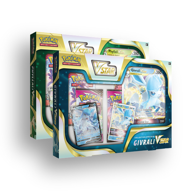 Pokémon - Épée et Bouclier - Coffret - Collection Spéciale - Givrali VSTAR ou Phyllali VSTAR (FR)